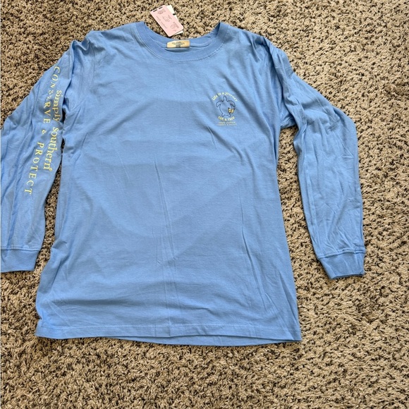 Simply Southern Tops - Simply Southern Light Blue Women’s Long Sleeve Tee